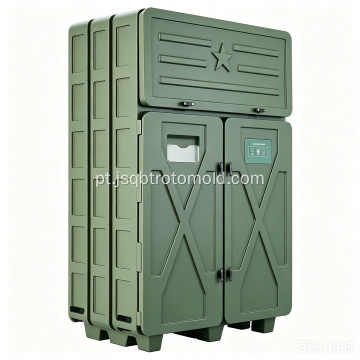 Caixa rotomoldada de nível militar
